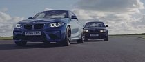 Chris Harris Drifts BMW M2 and 1M Coupe for Top Gear
