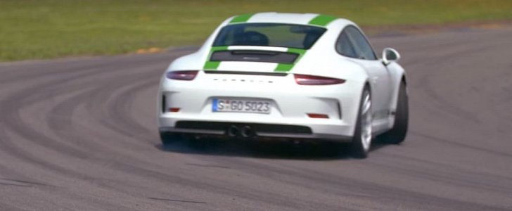 Chris Harris drifts Porsche 911 R