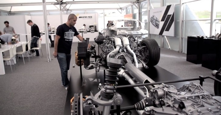 Chris Harris and an AMG GT chassis