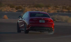 Chris Harris Manages to Powerslide a CLA 45 AMG