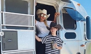 Christina Aguilera Goes Glamping, Hits the Road in Airstream RV