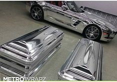 Chrome Mercedes SLS Comes With Matching Caskets