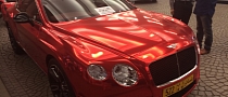 Chrome Red Bentley GT Looks Intangible in Dubai