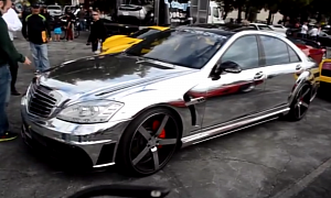 Chrome-Wrapped S 65 AMG W221 by Wald is an Eye Sore