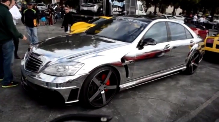Chrome-Wrapped S 65 AMG W221 by Wald is an Eye Sore