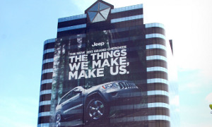 Chrysler HQ Turned to Billboard for the 2011 Grand Cherokee
