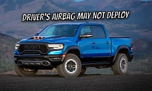 Chrysler Recalls 38,164 Trucks, SUVs, Minivans Over Driver's Airbag That May Not Deploy