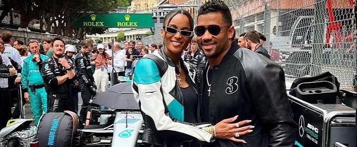 Russell Wilson and Ciara at Monaco GP