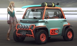 Citroen Ami Looks Virtually Ready for Anything in Quick Off-Road Rendering