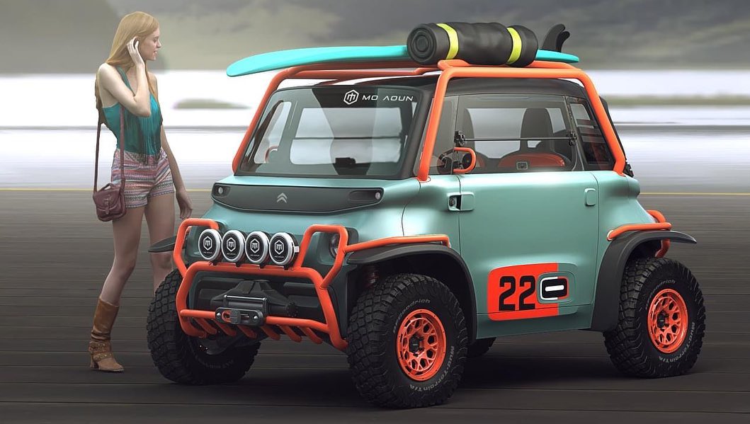 Citroen Ami Looks Virtually Ready for Anything in Quick Off-Road Rendering  - autoevolution