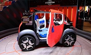 Citroen Ami One Disrupts Geneva with Tiny Dimensions and Simple Interior