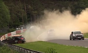 Citroen DS3 Racing Has Terrifying Nurburgring Crash in Dust Storm Mayhem