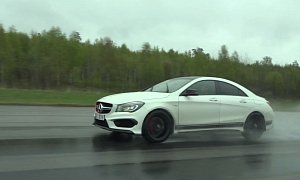 CLA 45 AMG Somewhat Keeps up With an Audi R8 V8