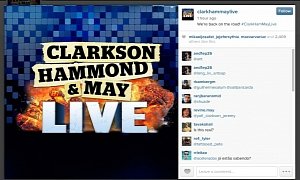 Clarkson, Hammond and May Live Goes Official, Welcome Back Boys!