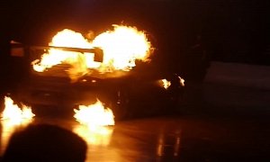 Clarkson, Hammond & May Live Has Flaming Porsche 911s That Drift