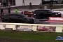 Clash of Generations: Father and Son Drag Each Other In Opposite Dodge Magnums