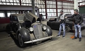 Classic Car Prospector Stumbles Upon a 30s V12 Sedan Bonnie and Clyde Would Approve
