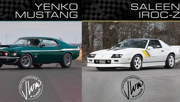Ford Yenko Mustang and Saleen Chevy Camaro IROC-Z renderings by jlord8 