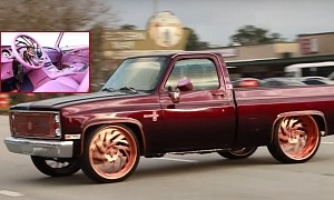 Classic Chevy Silverado Has a Gender Crisis Identity, Pink Interior Says It All