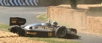 Classic Lotus 98T F1 Racer Crashed at Goodwood
