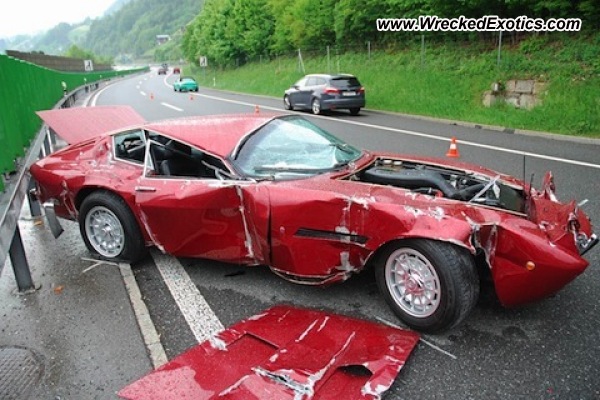 Maserati Ghibli crash in Switzerland
