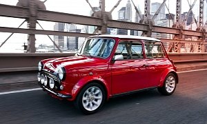 Classic Mini Gets Electric Powertrain For The 2018 New York Auto Show