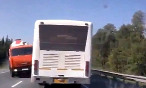 Classic Overtaking Fail With a Twist - Literally !