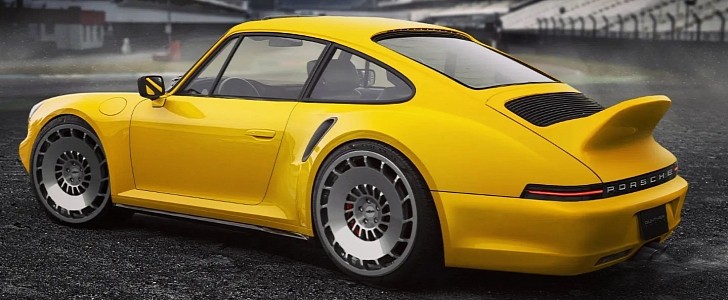 Porsche 911 SC Restomod on Rotiforms rendering by ildar_project