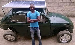 Classic VW Beetle Converted Into EV by Nigerian Student