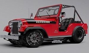 Classy Jeep CJ-5 Was Digitally Built for Racing, Has a Nasty Little Rotary Secret
