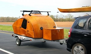 Wooden CLC Teardrop Camper Kit May Result in Most Affordable and Beautiful Mobile Habitat