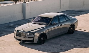 Clean Rolls-Royce Ghost Rides Lowered on RDB Wheels, Some Might Feel a Tad Blue