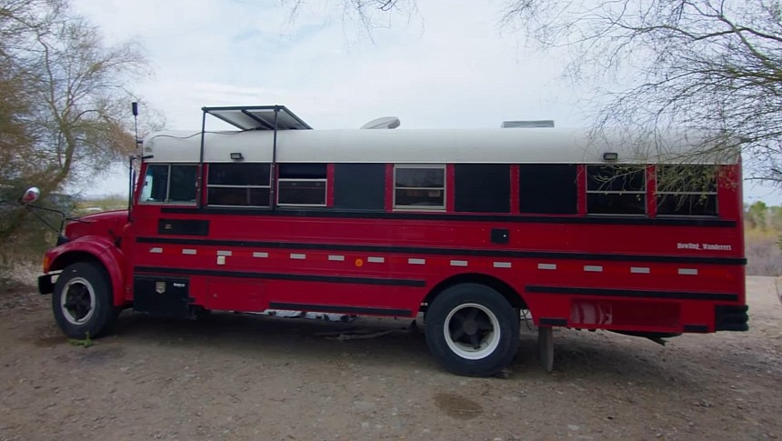 Clifford the Big Red Bus Is a Snug Tiny Home on Wheels With Apartment-Like Features