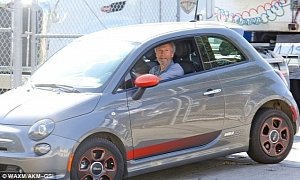 Clint Eastwood Stays Faithful With Chrysler While Riding in His Fiat 500e