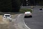 Clio RS Driver Tries to Chase GT-R on Nurburgring, Understeers into Near-Crash