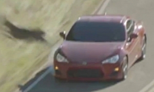 Close Call: Scion FR-S Barely Misses Deer During Shoot