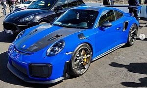 Club Blue 2018 Porsche 911 GT2 RS Stands Out in Germany