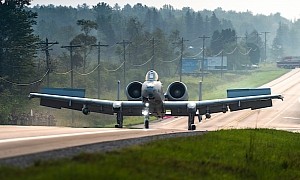 Cockpit Footage Shows A-10 Thunderbolt Landing and Taking Off From Michigan Highway