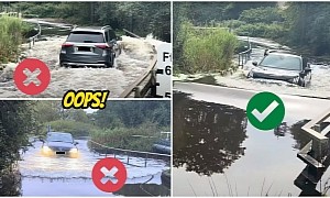 Cocky Drivers Learn the Hard Way That SUVs Aren't Submersibles