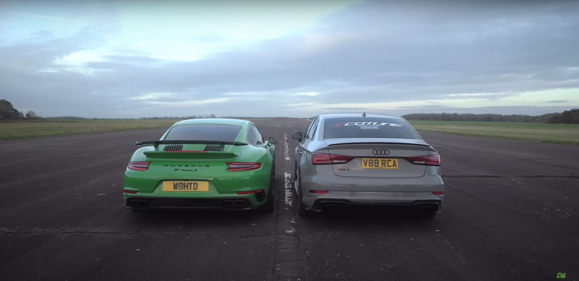 photo of Cocky Audi RS 3 Challenges 1,000-HP Porsche 911 Turbo S, Gets Its Wish image