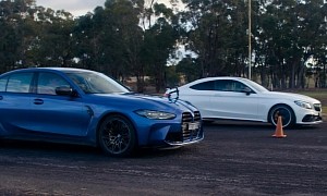 Cold and Damp AMG C63 S vs. M3 Drag and “Street” Races Show One Clear Winner