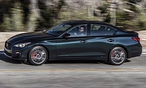 Color-Changing Black Opal Edition Package Introduced on the 2023 Infiniti Q50 Red Sport
