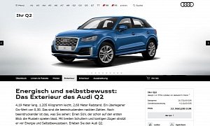 Colorful Audi Q2 Configurator Launched in Germany: Only 1.4 TFSI and 1.6 TDI