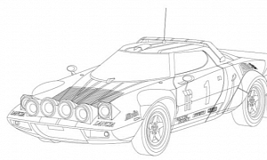 Coloring Book of Race Cars for The Little Motorist
