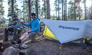 Comfortably Dominate Bikepacking Trips With the Unbelievable Bikamper Tent