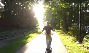 Compact Jet Engines, a Longboard and a Mad Man Equal Tons of Fun