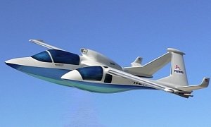Concept Plane Puts Passengers in Front Seats - Micronautix Triton