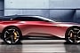 Conceptual Ferrari EV Mixes Purosangue With GTC4Lusso DNA Across Imagination Land