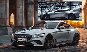 Conceptual R36 Nissan GT-R or an Imagined Genesis G70 Coupe: Old vs New in CGI