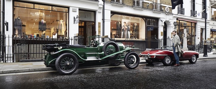 Cars on display at Concours on Savile Row 